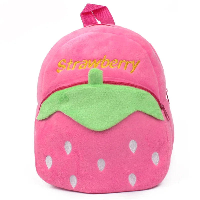 Fashion 3D Cartoon Print Children School Bags – Plush Kids Backpack for Boys & Girls, Mini Book Bag for Kindergarten