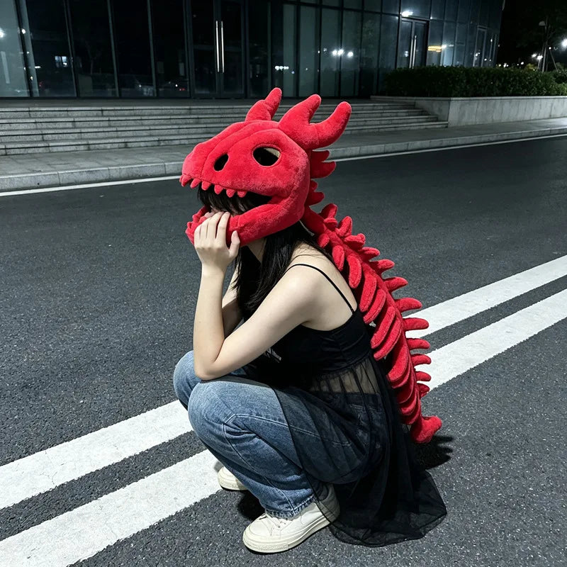 Skeleton Dinosaur Plush Toy – Giant Funny Dinosaur Stuffed Animal Pillow