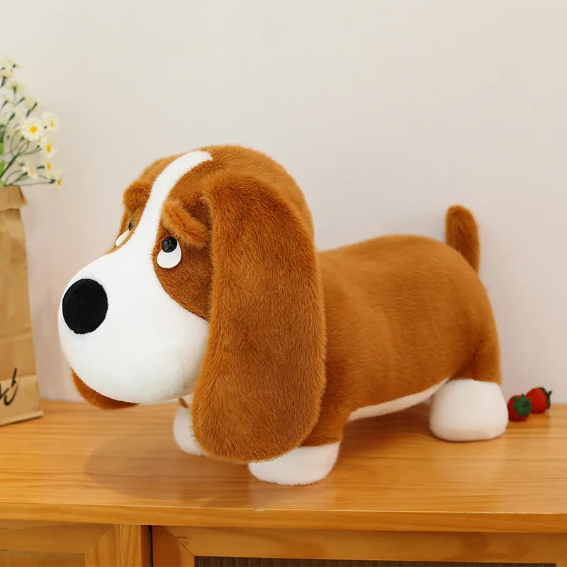 Cute Dog Plush Long Pillow – Soft Puppy Stuffed Animal Body Cushion