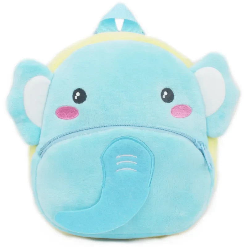 Fashion 3D Cartoon Print Children School Bags – Plush Kids Backpack for Boys & Girls, Mini Book Bag for Kindergarten