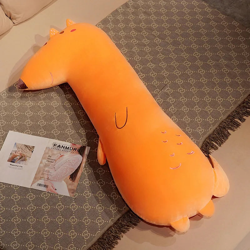 Giant Long Animal Plush Pillow – Fox, Dinosaur & Crocodile Body Pillow