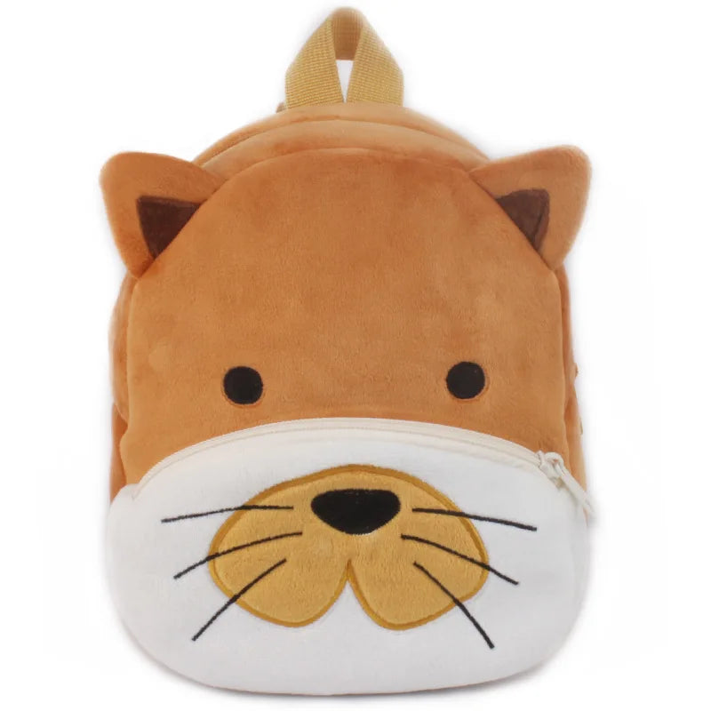 Fashion 3D Cartoon Print Children School Bags – Plush Kids Backpack for Boys & Girls, Mini Book Bag for Kindergarten