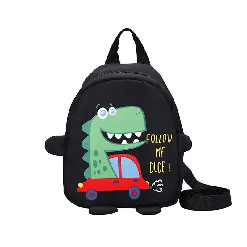 Cute Cartoon Dinosaur School Backpack for Kids - Anti-Lost Toddler Rucksack, Kindergarten Schoolbag