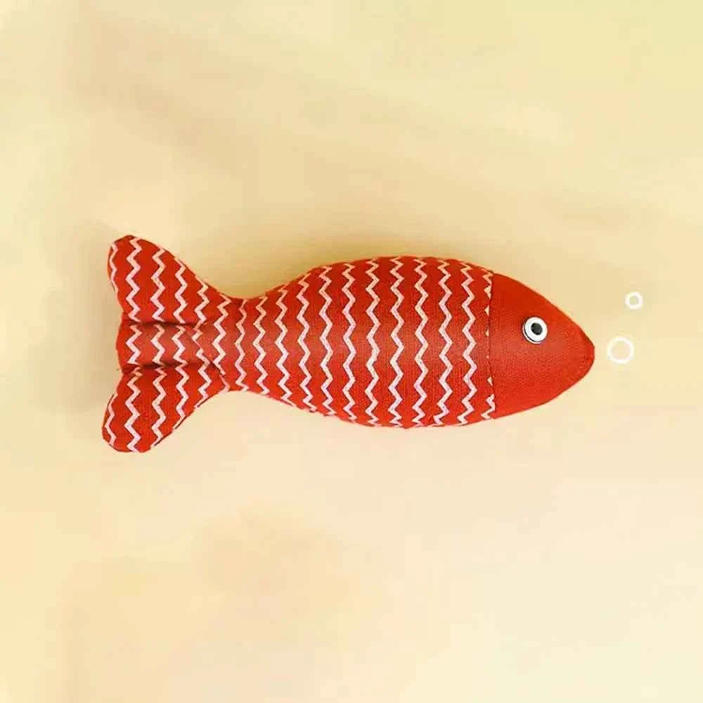 Catnip Fish Toy – Interactive Plush Simulation Fish for Cats & Kittens