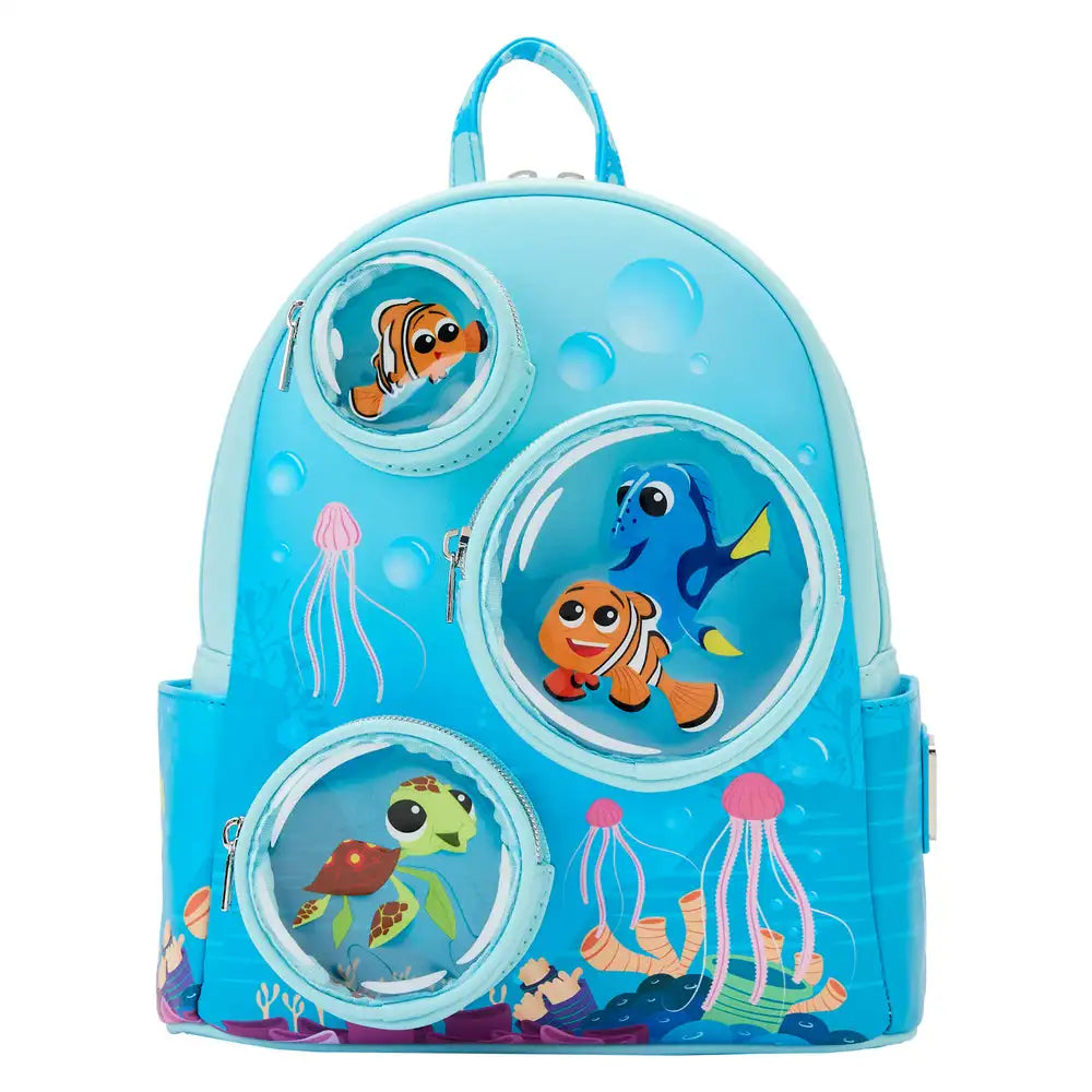 Cartoon Blue Alien Cartoon Plush Mini Backpack – Cute Anime Shoulder Bag for Girls and Kids
