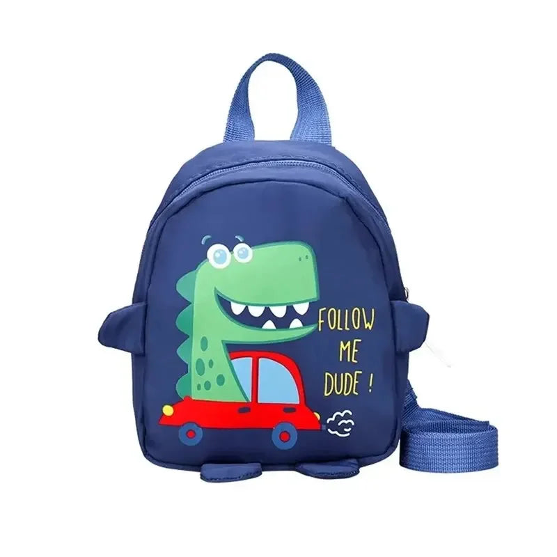 Cute Cartoon Dinosaur School Backpack for Kids - Anti-Lost Toddler Rucksack, Kindergarten Schoolbag