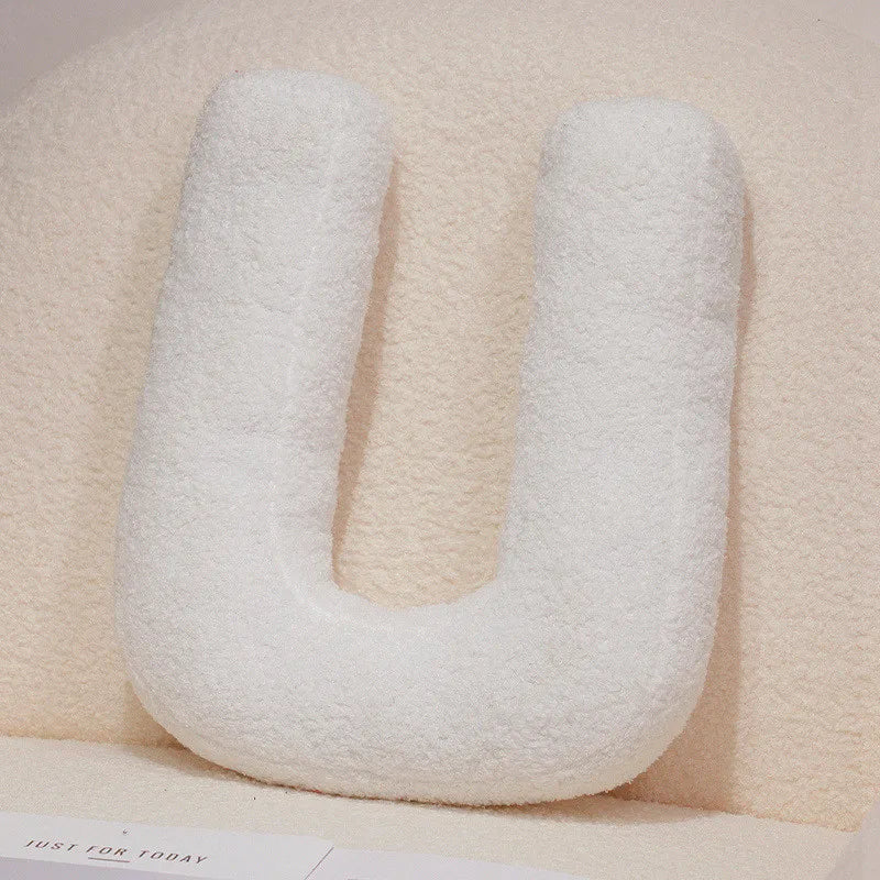 Kawaii English Letter Plush Pillow – Soft Stuffed Alphabet Sofa Cushion & Kids Learning Toy (A–Z + Heart)
