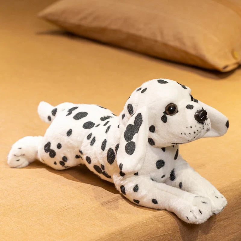Realistic Dog Plush Toy – Lifelike Dalmatian, Rottweiler, Beagle & King Charles Puppy