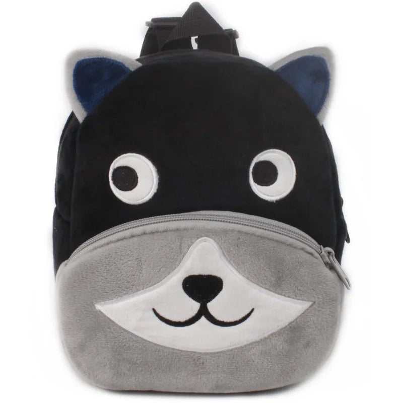 Fashion 3D Cartoon Print Children School Bags – Plush Kids Backpack for Boys & Girls, Mini Book Bag for Kindergarten