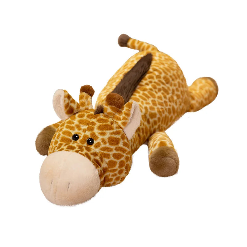 Giant Fluffy Giraffe Plush Toy – Cute Sleeping Giraffe Body Pillow