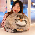 Pallas's Cat Plush Toy – Realistic Manul Cat Stuffed Animal Pillow
