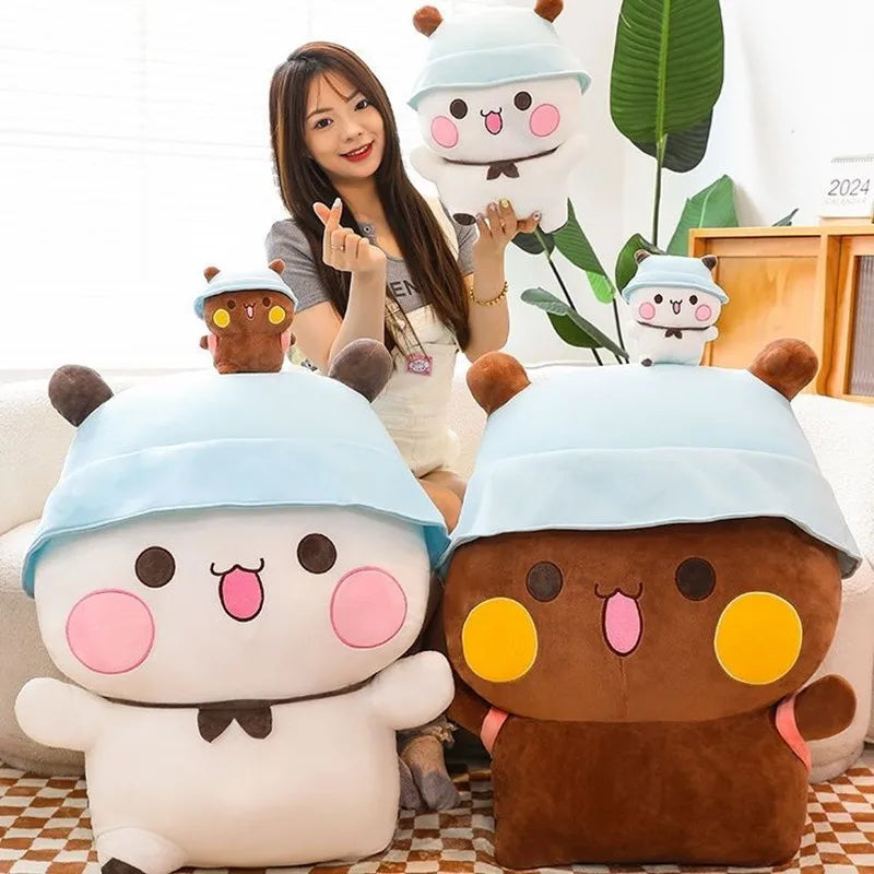Kawaii Panda Plush Stuffed Animal – Soft Cartoon Panda Bear Pillow Toy (Single & Bundle)