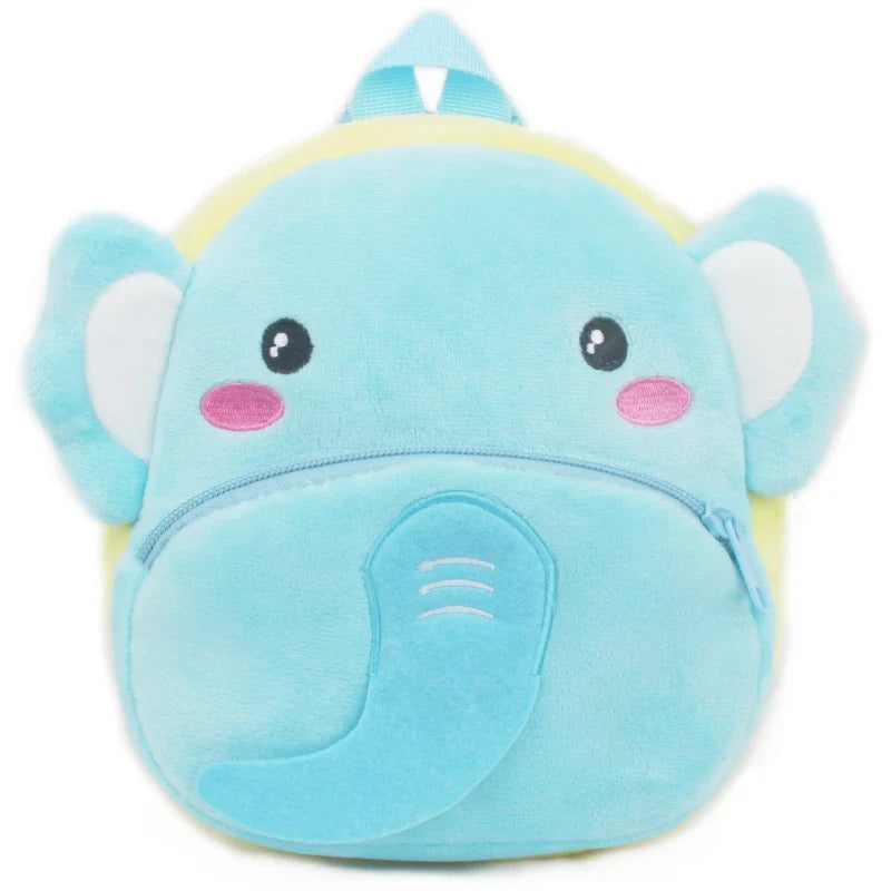 Fashion 3D Cartoon Print Children School Bags – Plush Kids Backpack for Boys & Girls, Mini Book Bag for Kindergarten