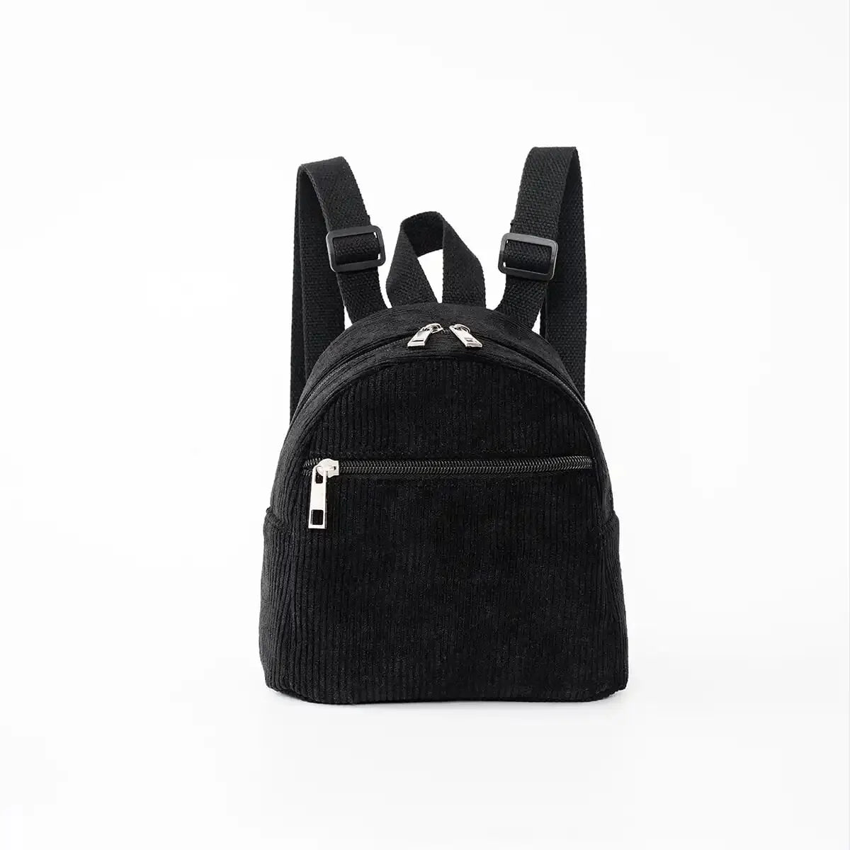 Girls Boys Solid Color Corduroy Kids Backpack – Adjustable School Bag for Travel & Outdoor Use