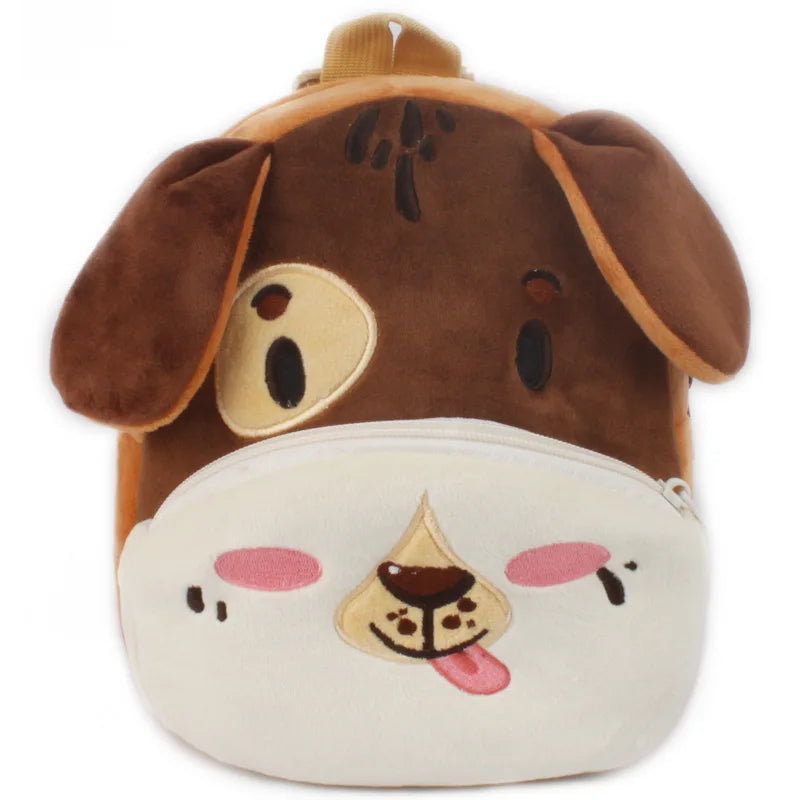 Fashion 3D Cartoon Print Children School Bags – Plush Kids Backpack for Boys & Girls, Mini Book Bag for Kindergarten