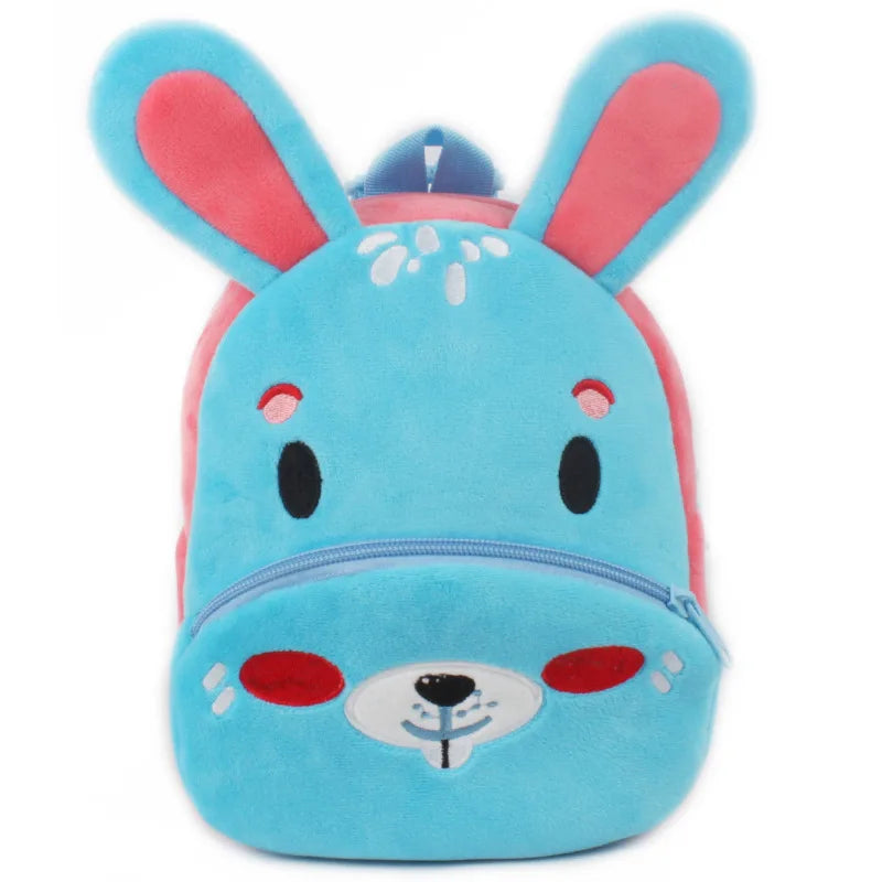 Fashion 3D Cartoon Print Children School Bags – Plush Kids Backpack for Boys & Girls, Mini Book Bag for Kindergarten