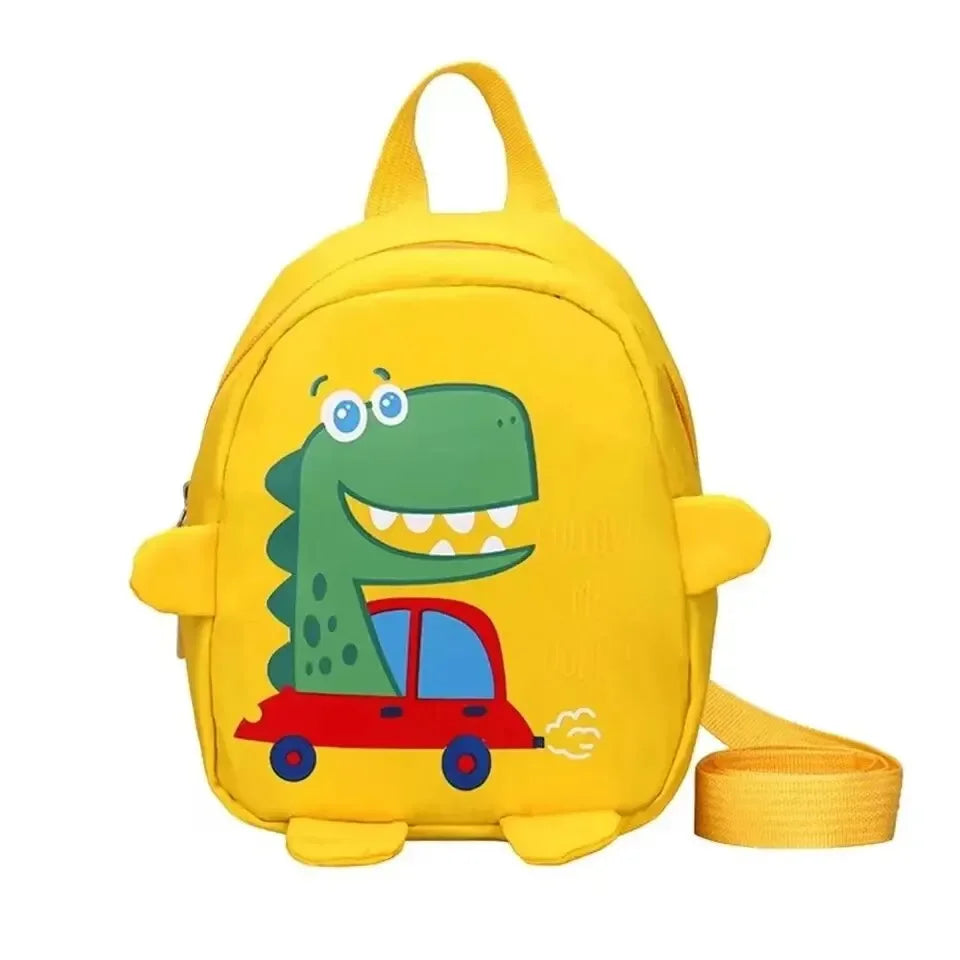 Cute Cartoon Dinosaur School Backpack for Kids - Anti-Lost Toddler Rucksack, Kindergarten Schoolbag