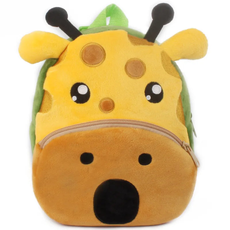 Fashion 3D Cartoon Print Children School Bags – Plush Kids Backpack for Boys & Girls, Mini Book Bag for Kindergarten