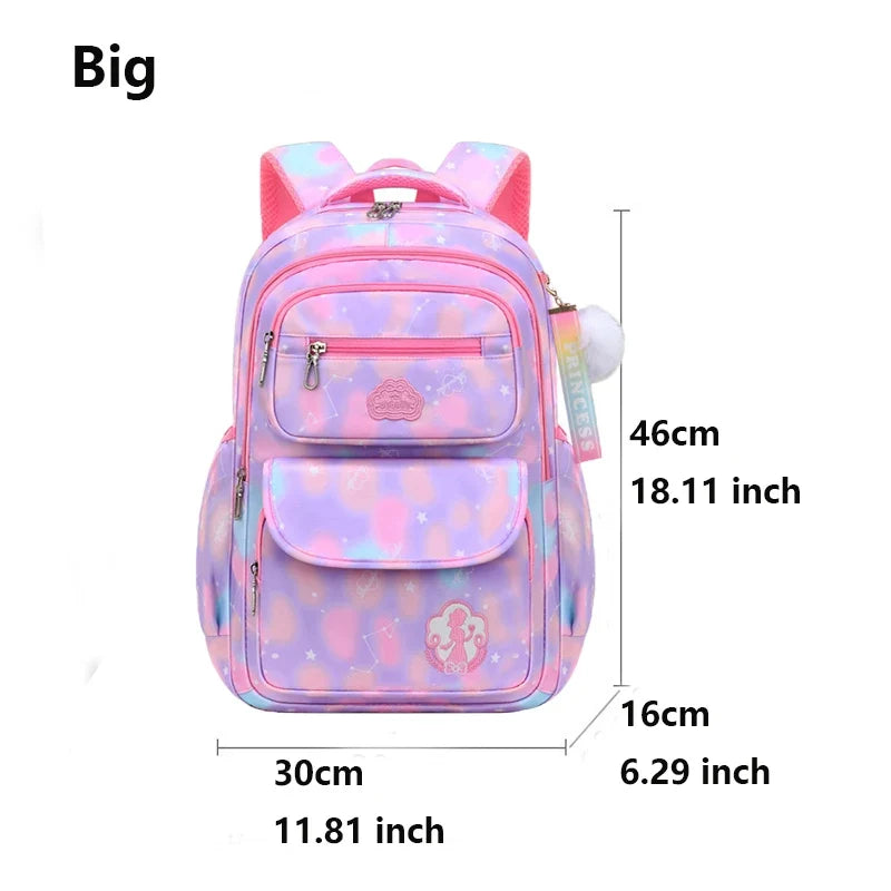 Pink Children Girl Backpack – Kawaii Cute School Bag for Kids & Teens, Waterproof Primary Schoolbag