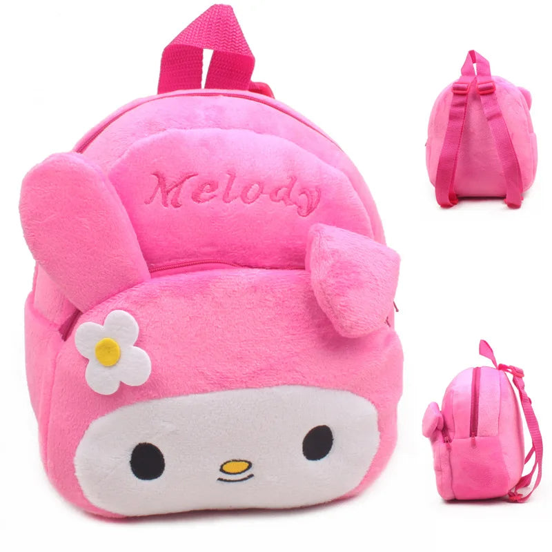 Fashion 3D Cartoon Print Children School Bags – Plush Kids Backpack for Boys & Girls, Mini Book Bag for Kindergarten