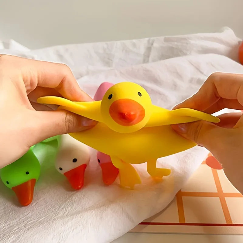Squishy Antistress Duck Fidgets Toys Cute Goose Animals Vent Toys for Kids Adults Decompression Stretch Toys Friends Best Gift