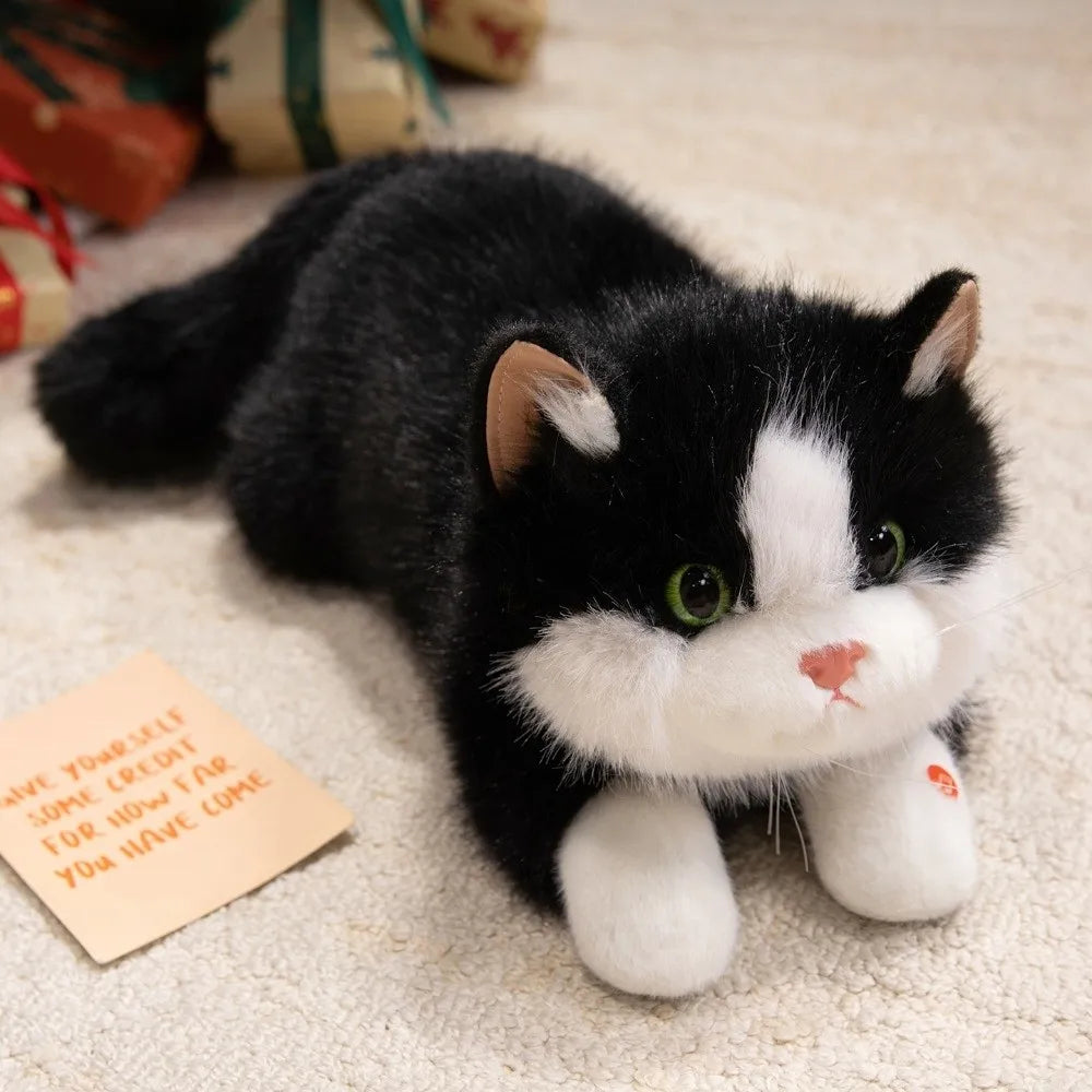 Realistic Cat Plush Toy – Soft Simulation Kitten Stuffed Animal