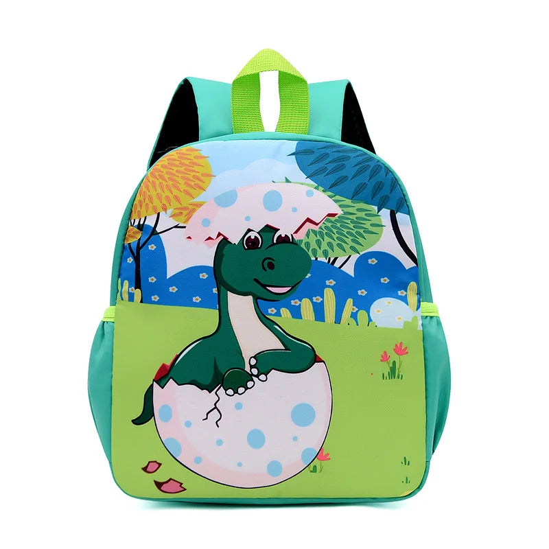 New Kids Cartoon Dinosaur Backpack School Bag, Cute Printed Kindergarten Primary School Bookbag for Boys and Girls