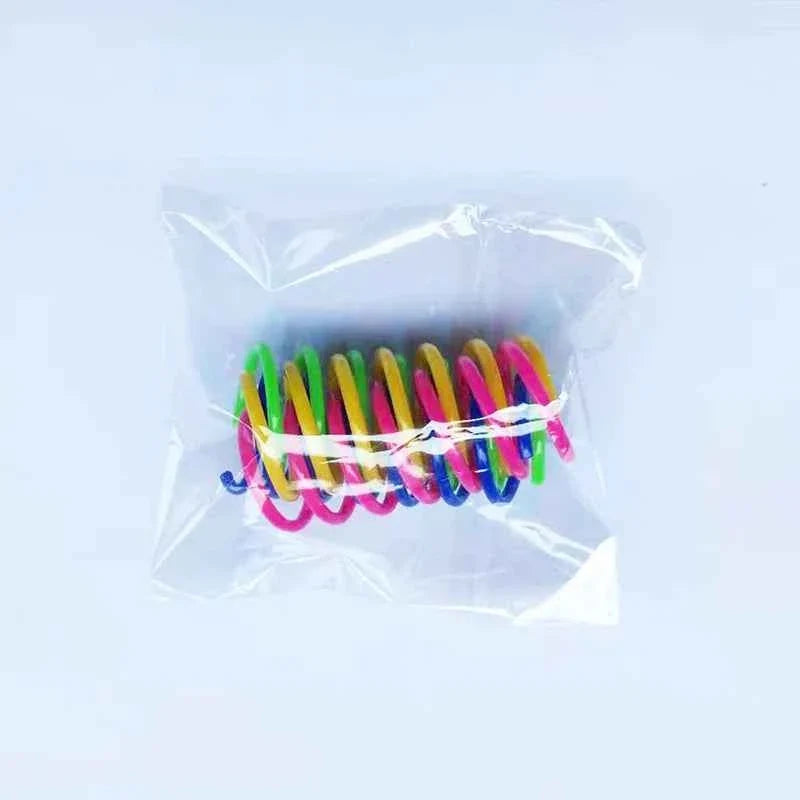 Colorful Cat Spring Toys – Durable Coil Play for Kittens
