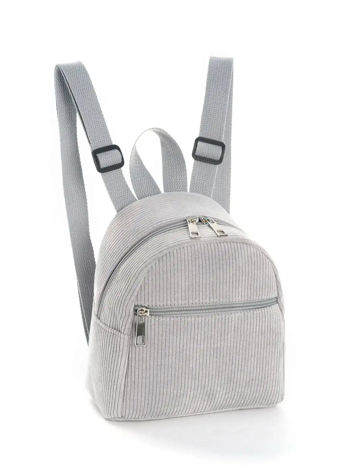 Girls Boys Solid Color Corduroy Kids Backpack – Adjustable School Bag for Travel & Outdoor Use