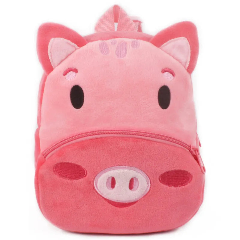 Fashion 3D Cartoon Print Children School Bags – Plush Kids Backpack for Boys & Girls, Mini Book Bag for Kindergarten