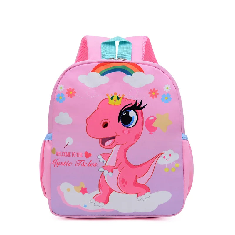 New Kids Cartoon Dinosaur Backpack School Bag, Cute Printed Kindergarten Primary School Bookbag for Boys and Girls