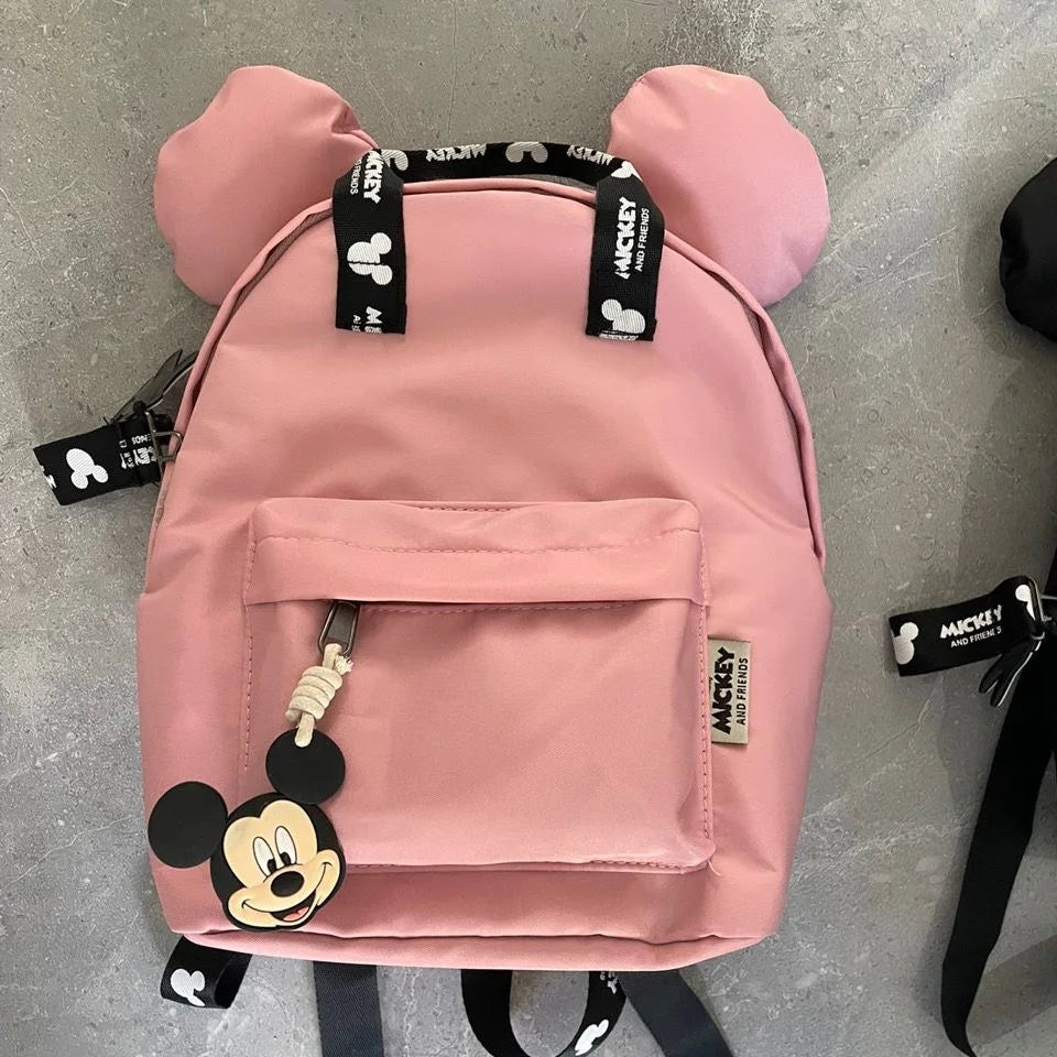 Cartoon Mouse Kids Backpack – Mini Schoolbag, Cute Shoulder Bag for Girls & Boys, 26x19x11 cm