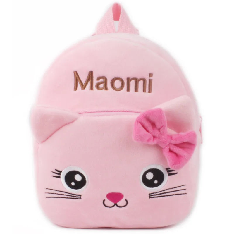 Fashion 3D Cartoon Print Children School Bags – Plush Kids Backpack for Boys & Girls, Mini Book Bag for Kindergarten