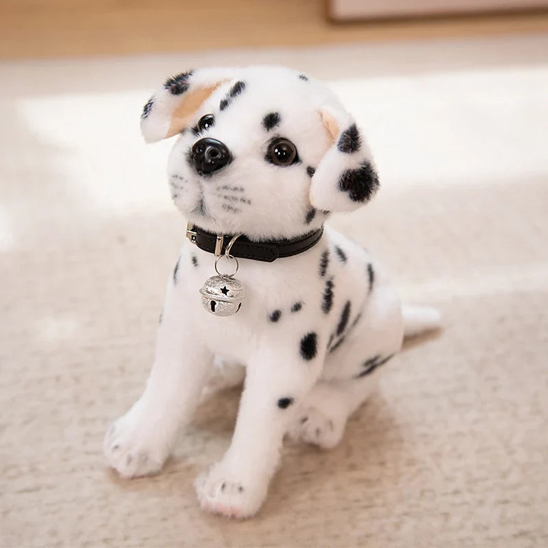 Realistic Dalmatian Plush Toy – Cute Spotted Dog Stuffed Animal Puppy Doll