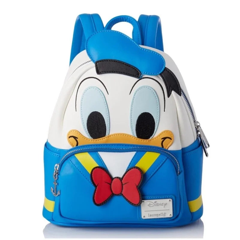 Cartoon Blue Alien Cartoon Plush Mini Backpack – Cute Anime Shoulder Bag for Girls and Kids