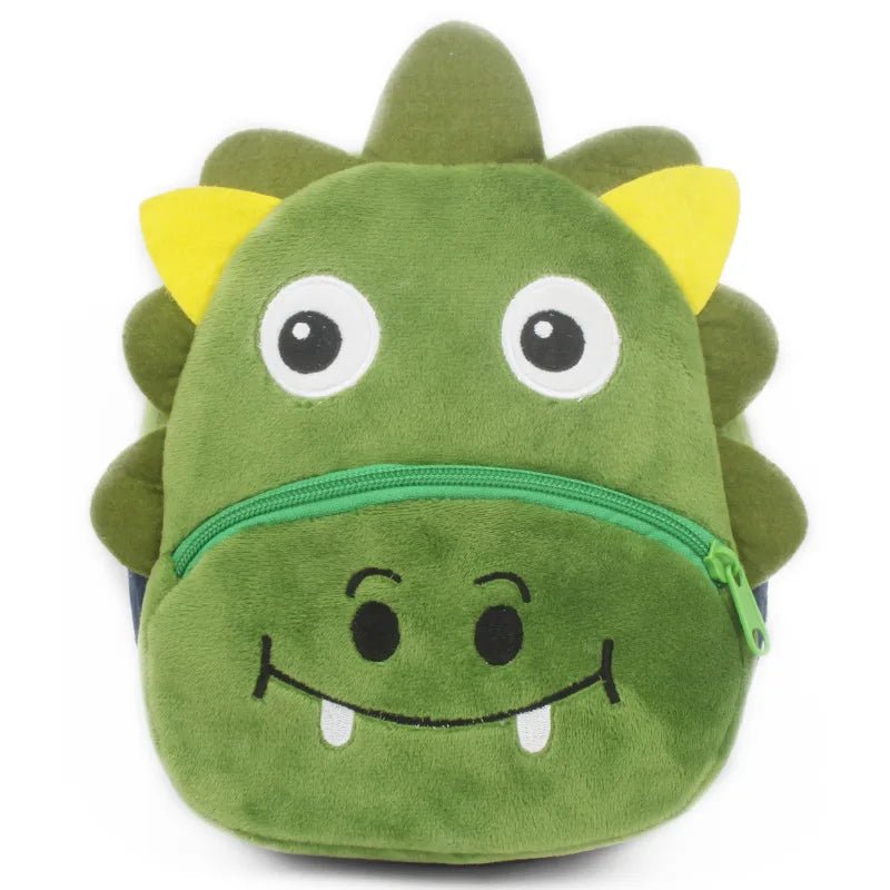 Fashion 3D Cartoon Print Children School Bags – Plush Kids Backpack for Boys & Girls, Mini Book Bag for Kindergarten