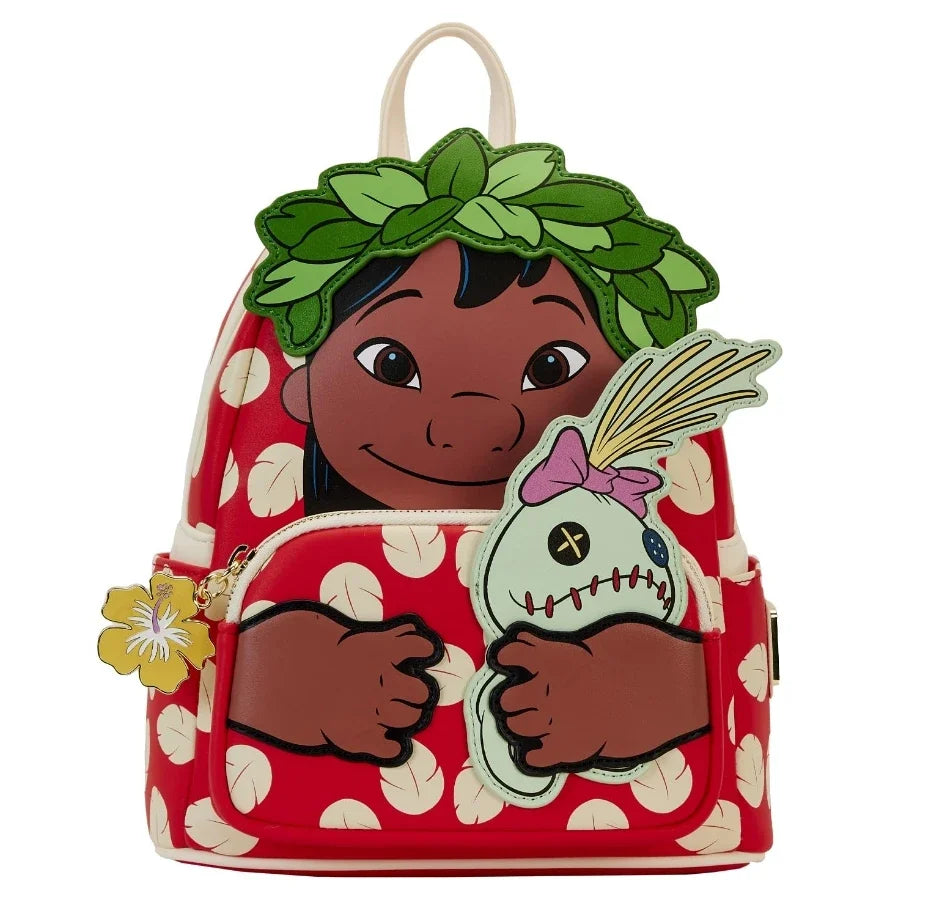 Cartoon Blue Alien Cartoon Plush Mini Backpack – Cute Anime Shoulder Bag for Girls and Kids