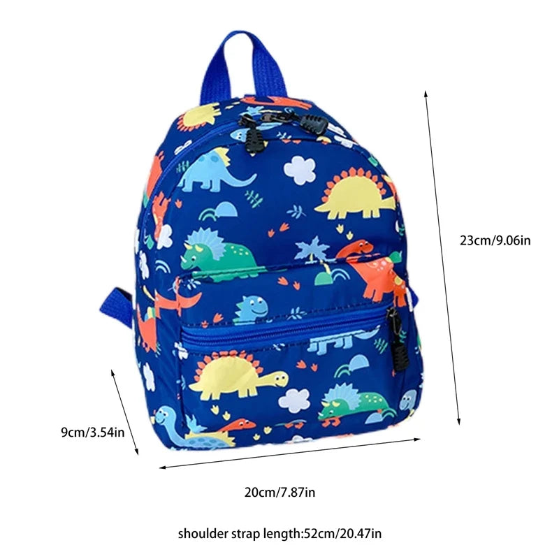 Children's Cartoon Dinosaur Backpack – Cute Kindergarten Schoolbag, Waterproof Kids Book Bag for Boys & Girls, Animal Design