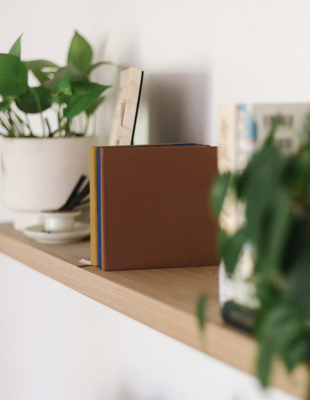 Earth Tones Square Linen Notebook