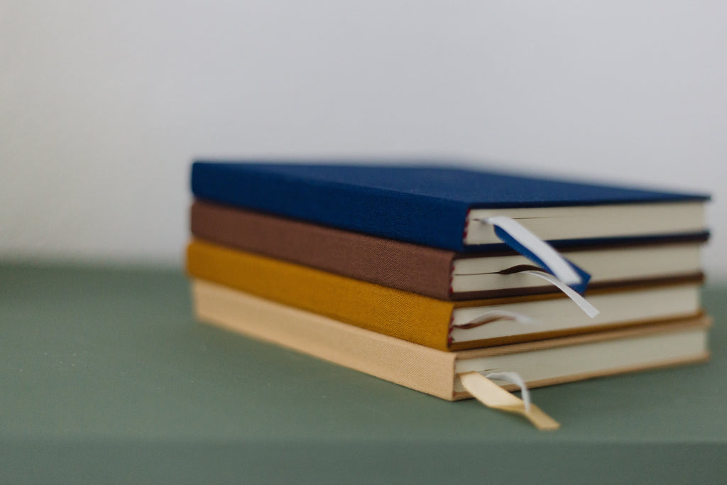 Earth Tones Square Linen Notebook