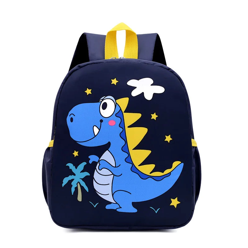 New Kids Cartoon Dinosaur Backpack School Bag, Cute Printed Kindergarten Primary School Bookbag for Boys and Girls
