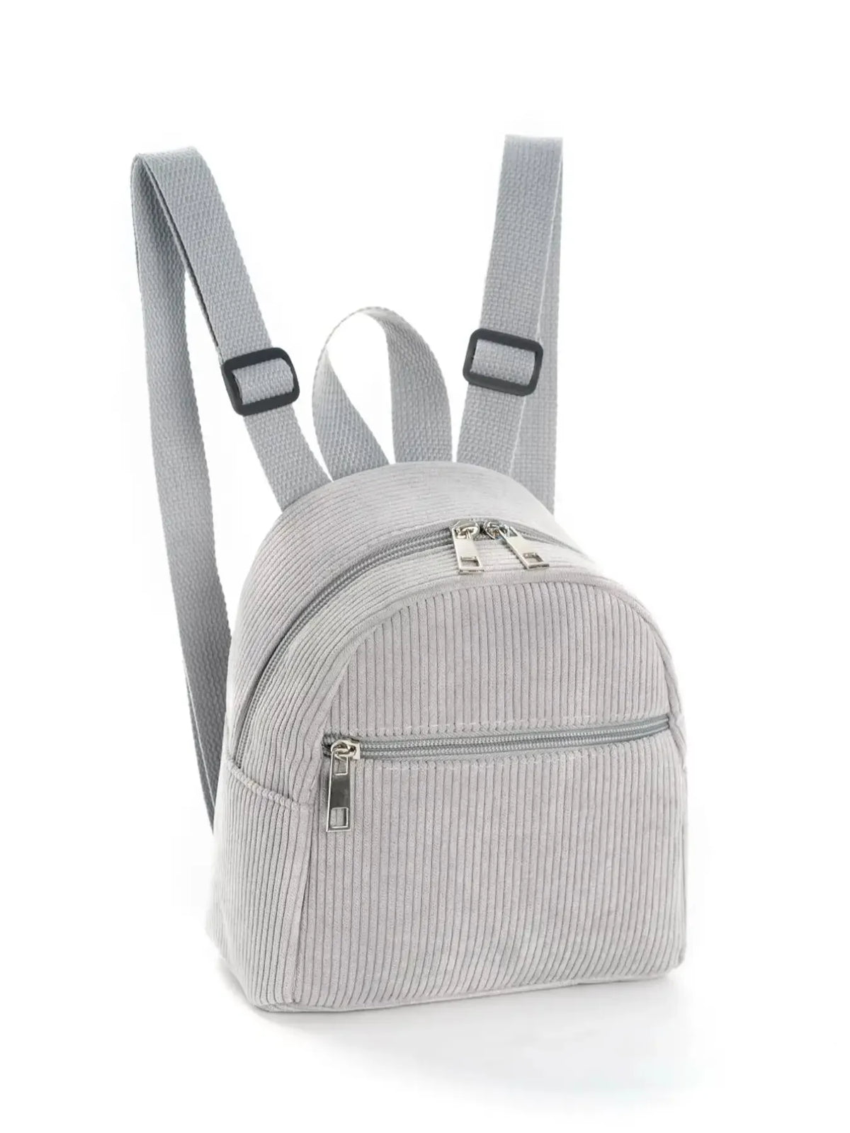 Girls Boys Solid Color Corduroy Kids Backpack – Adjustable School Bag for Travel & Outdoor Use