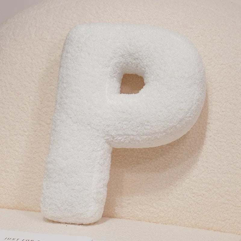 Kawaii English Letter Plush Pillow – Soft Stuffed Alphabet Sofa Cushion & Kids Learning Toy (A–Z + Heart)