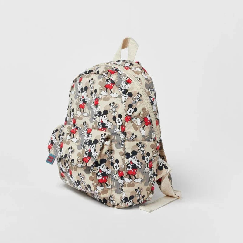 30X22X8 cm (Approx. 11.81” x 8.66” x 3.15”) Cartoon Khaki Cartoon Mouse New Kids Backpack Mini Schoolbag Cute Girls and Boys Shoulder Bag