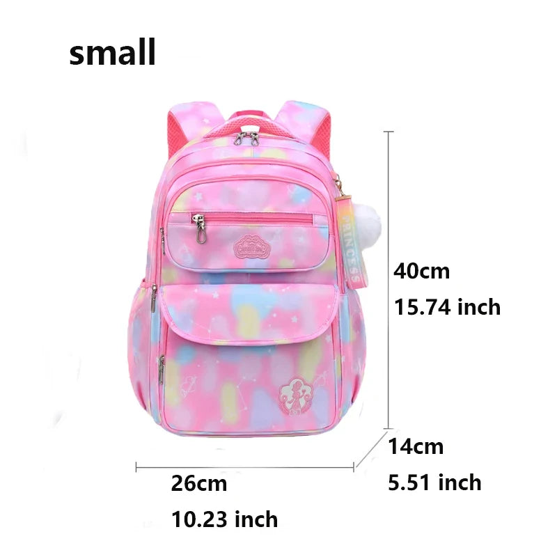 Pink Children Girl Backpack – Kawaii Cute School Bag for Kids & Teens, Waterproof Primary Schoolbag