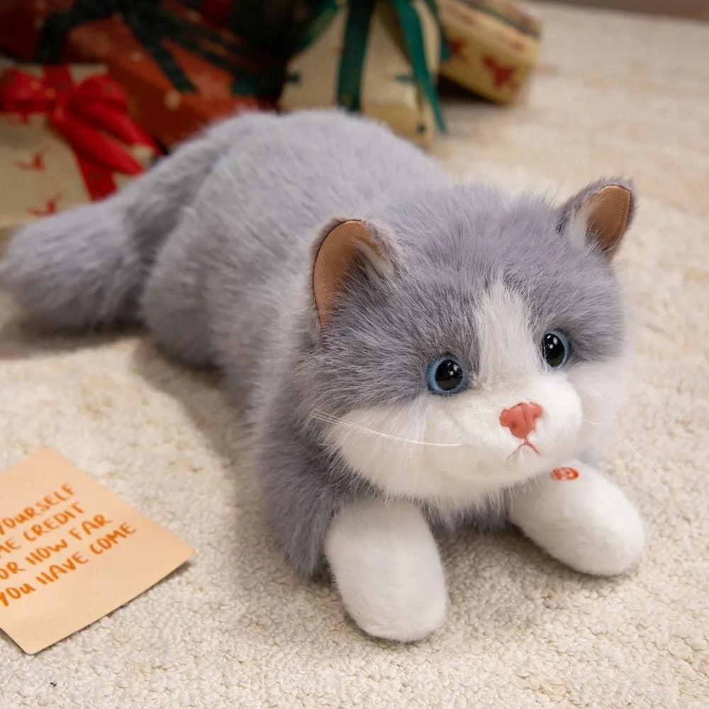 Realistic Cat Plush Toy – Soft Simulation Kitten Stuffed Animal