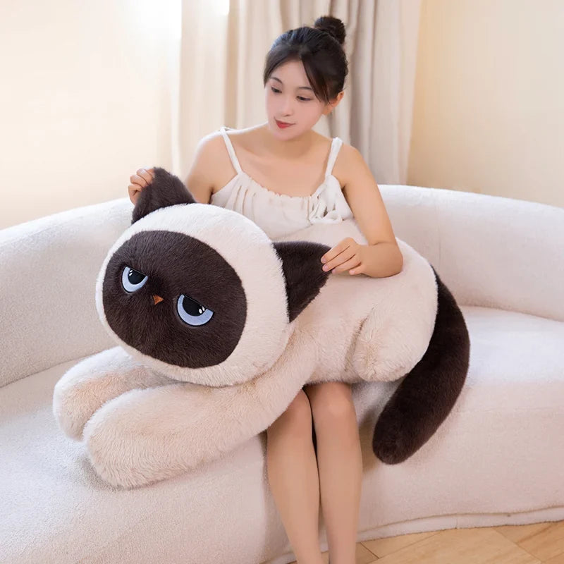 Sleepy Cat Body Pillow Plushies