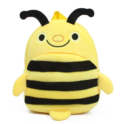 Fashion 3D Cartoon Print Children School Bags – Plush Kids Backpack for Boys & Girls, Mini Book Bag for Kindergarten