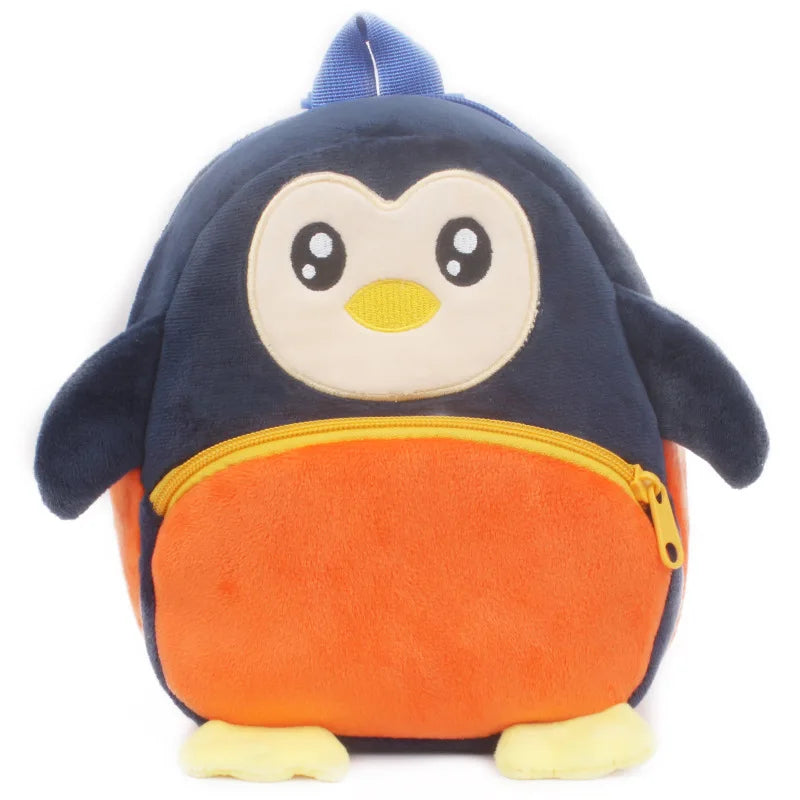 Fashion 3D Cartoon Print Children School Bags – Plush Kids Backpack for Boys & Girls, Mini Book Bag for Kindergarten