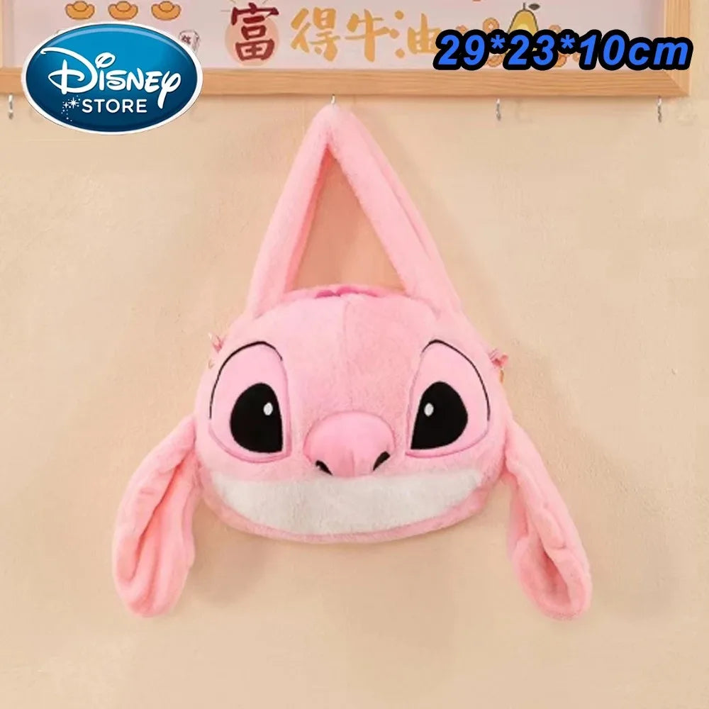 Cartoon Plush Backpack – Blue Alien Cartoon Large Capacity Cartoon School Bag for Kids